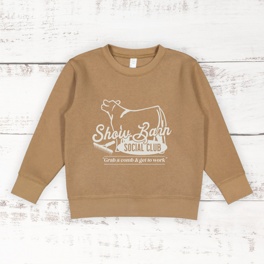 Show Barn Social Club (Cream) | Toddler Crew