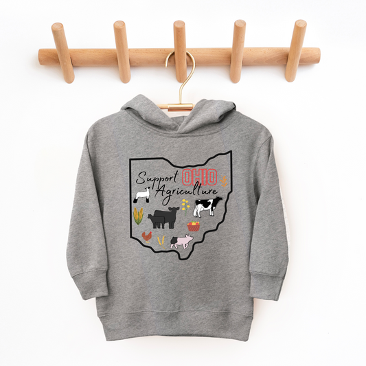Support Ohio Agriculture | Toddler + Youth Hoodie