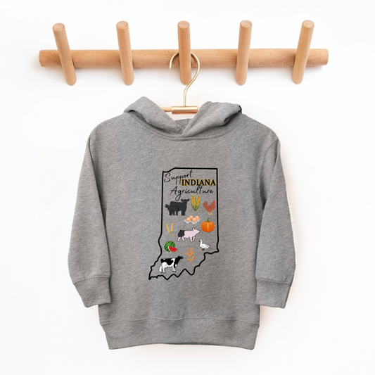 Support Indiana Agriculture | Toddler + Youth Hoodie