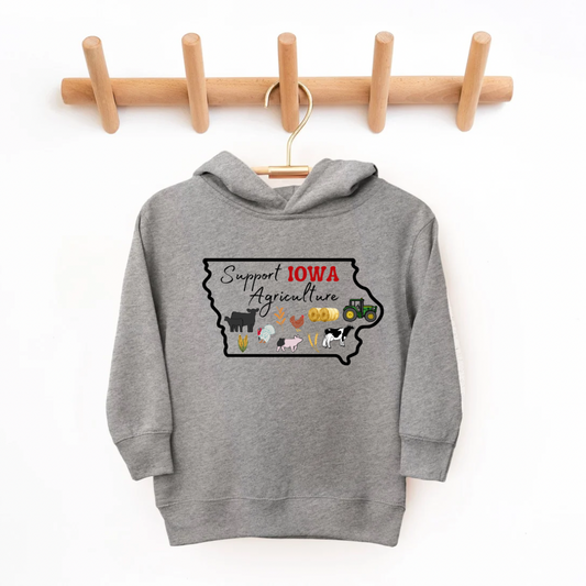 Support Iowa Agriculture | Toddler + Youth Hoodie