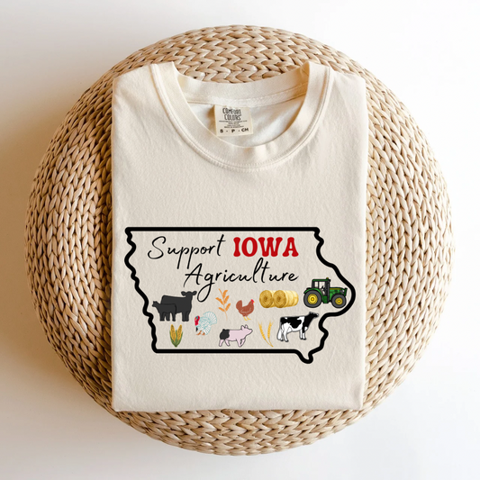Support Iowa Agriculture | Adult Tee (Long or Short Sleeve)