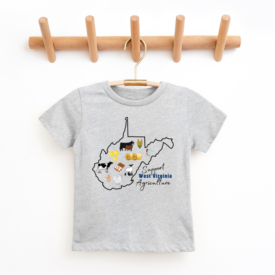 Support West Virginia Agriculture | Toddler + Youth Tee