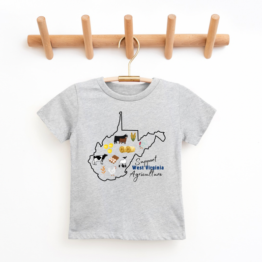 Support West Virginia Agriculture | Toddler + Youth Tee
