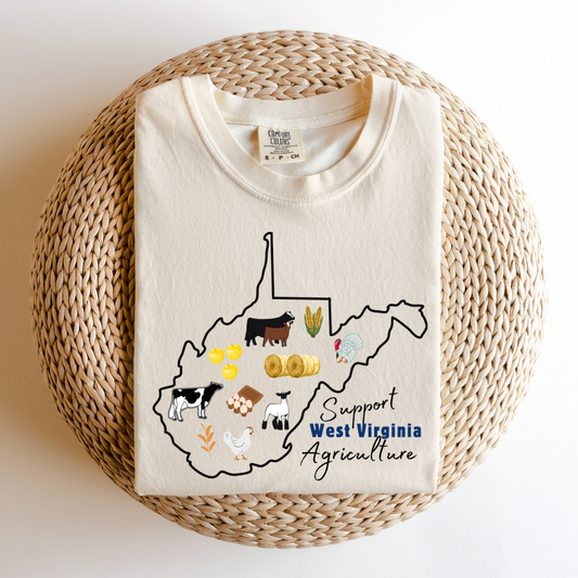 Support West Virginia Agriculture | Adult Tee (Long or Short Sleeve)
