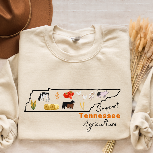 Support Tennessee Agriculture | Adult Crewneck