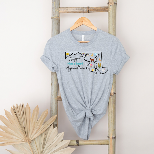 Support Maryland Agriculture | Adult Tee (Long or Short Sleeve)