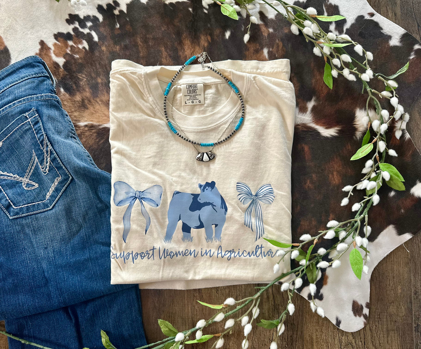 Support Women in Agriculture {Beef Cattle} | Adult Tee