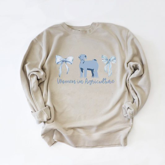 Support Women in Agriculture {Goat} | Adult Crewneck Pullover