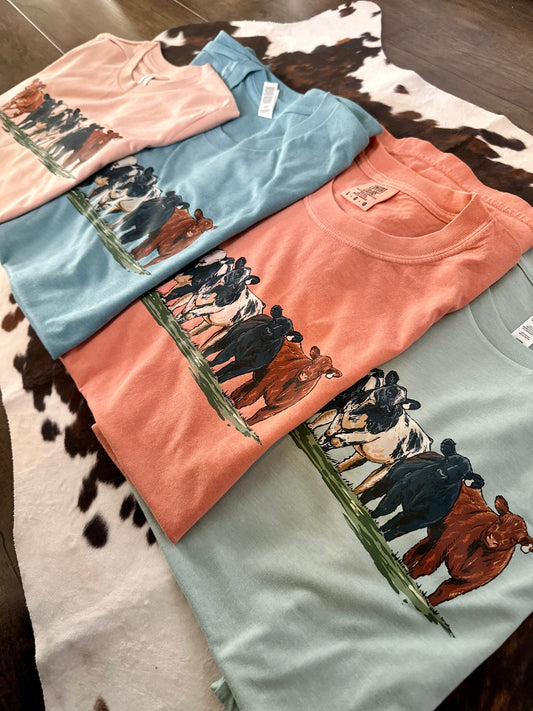 Spring Cattle Round Up | Bella Canvas Adult Tee