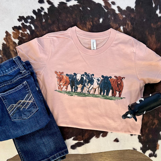 Spring Cattle Round Up | Bella Canvas Toddler + Youth Tee