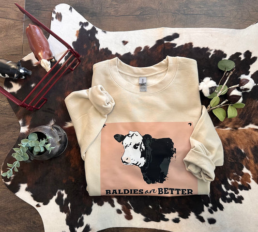 Baldies are Better | Adult Crewneck Pullover