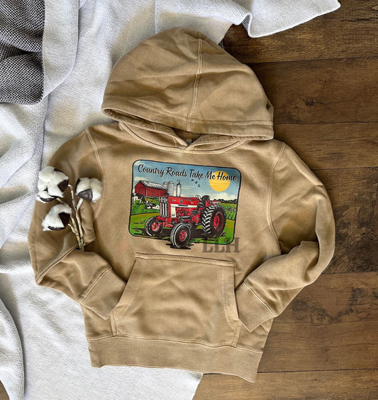 Country Roads // Tractor | Youth Hoodie {XS to Large}