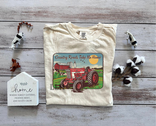 Country Roads // Tractor | Adult Tee