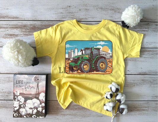 Big Green Tractor | Toddler + Youth Tee