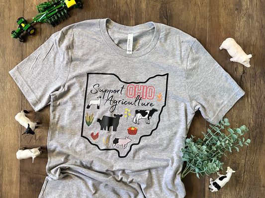 Support Ohio Agriculture | Adult Tee (Long or Short Sleeve)