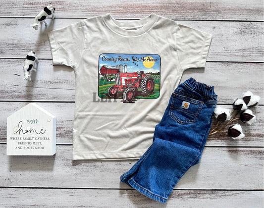 Country Roads // Tractor | Toddler + Youth Tee